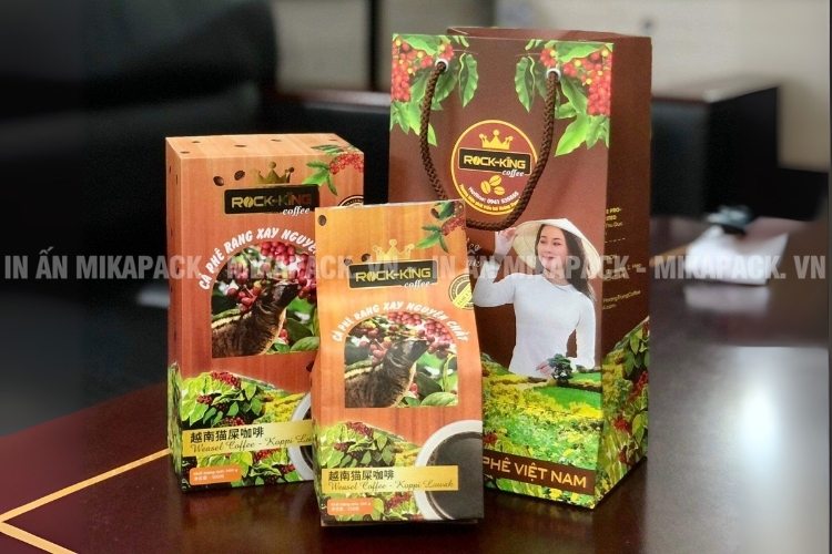 Túi đựng cà phê có thiết kế đa dạng giúp quảng bá thương hiệu.