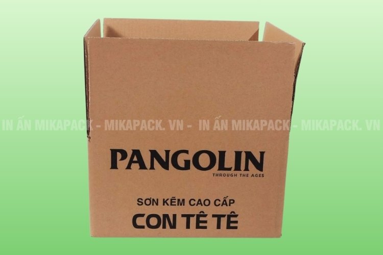 Thùng carton in logo 4 tai thông thường là dòng được sử dụng phổ biến nhất.