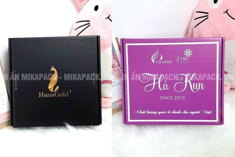 Hộp carton in logo dành cho ngành mỹ phẩm