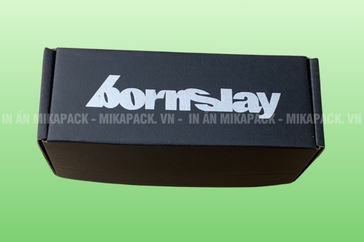 Hộp carton in logo tại Mikapack chất lượng đến từng chi tiết.