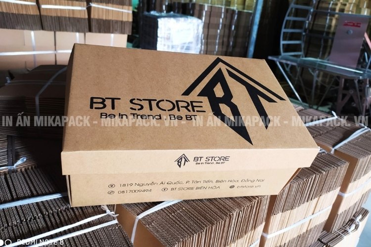 Hộp carton nắp rời in logo là dòng hộp cao cấp.