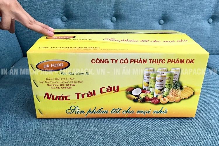 Thùng carton in full màu sống động