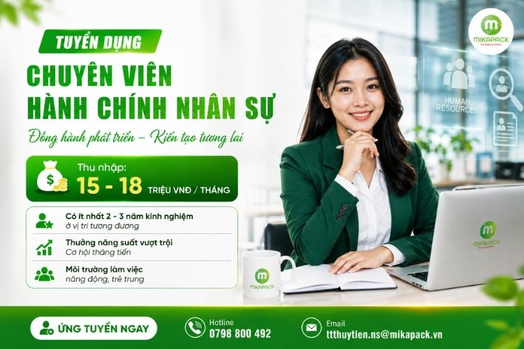 tuyển dụng chuyên viên hành chính nhân sự