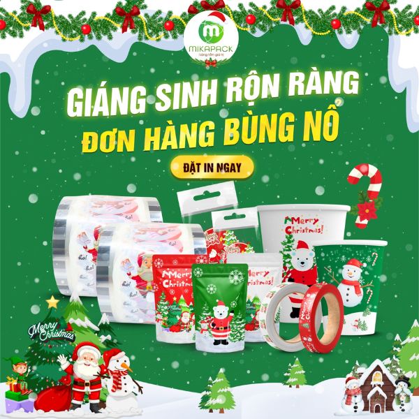 In ấn bao bì Mikapack - giáng sinh 2025