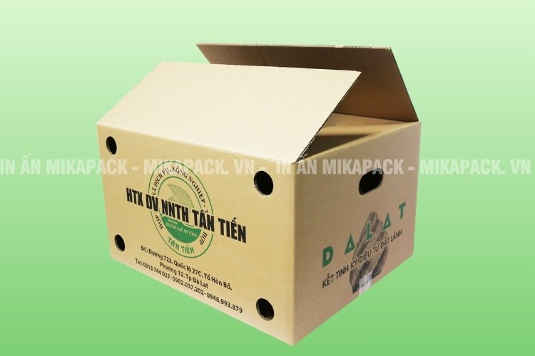 Thùng carton in flexo có nhiều lựa chọn cấu trúc từ 3 đến 7 lớp.