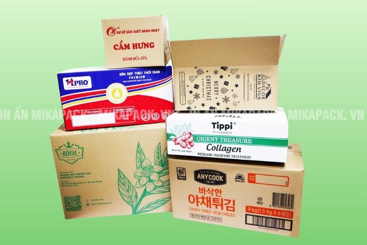 Thùng carton in flexo được ưa chuộng bởi chi phí tốt.