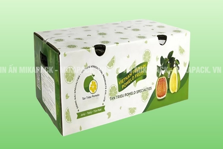 Thùng carton in offset có cấu tạo lớp giấy mặt ngoài cao cấp.