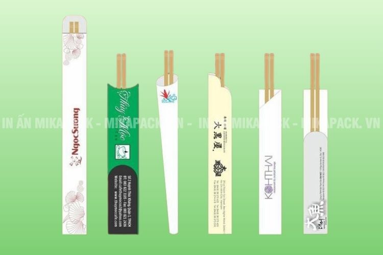 Bao đũa thiết kế, in ấn đẹp mắt giúp tăng tính thẩm mỹ, quảng bá thương hiệu 