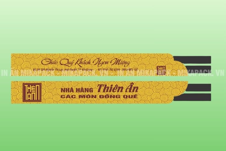 Mẫu bao đũa in họa tiết hoa văn truyền thống 