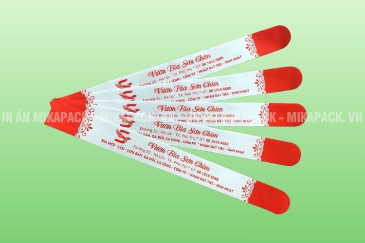 Mẫu bao đũa in logo đơn giản, dễ nhớ và dễ nhận diện