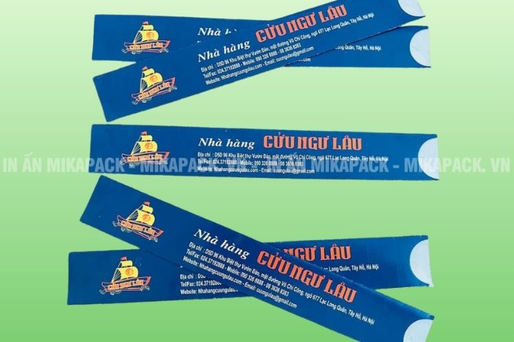 Mẫu bao đũa in logo tinh tế, màu sắc trang nhã