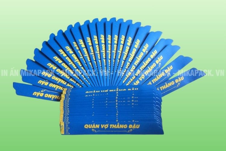 Mẫu bao đũa in màu sắc bắt mắt, phông chữ trẻ trung 