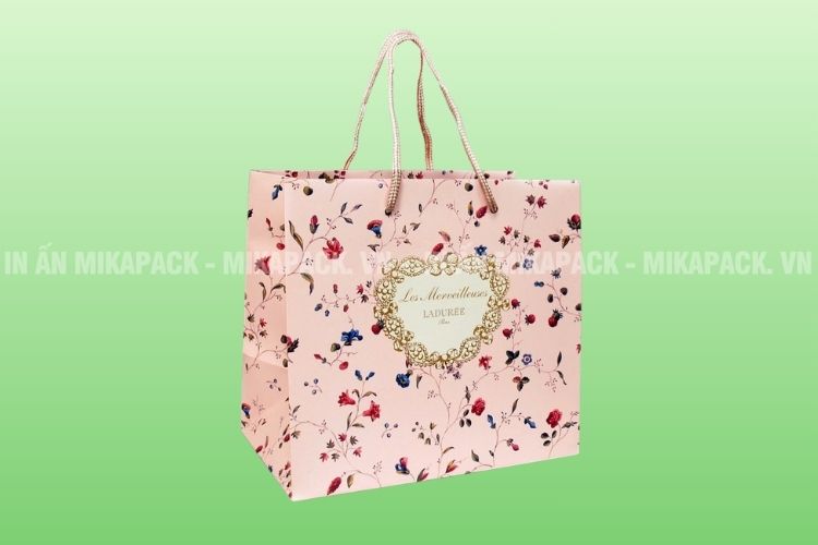 Mẫu túi giấy đựng quà in họa tiết dễ thương