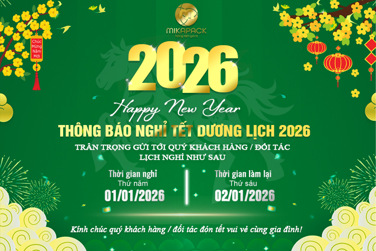 thông báo lịch nghỉ tết dương lịch 2026