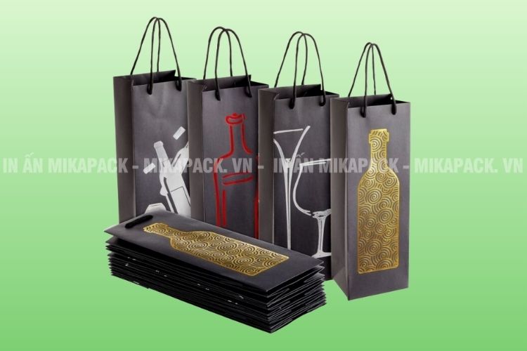 Túi giấy đựng rượu tại Mikapack cam kết chất lượng vượt trội, giao nhanh chóng