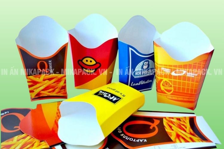 Túi khoai tây chiên kiểu dáng túi đáy vuông đứng