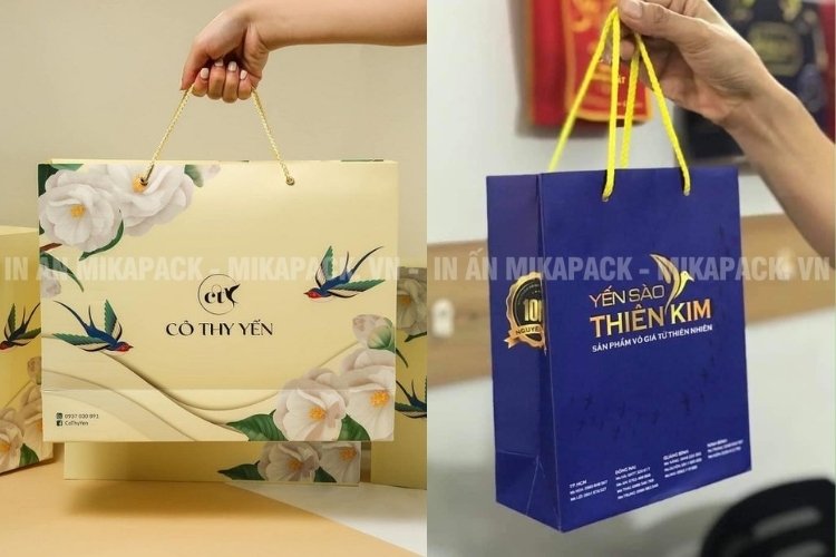 Túi yến sào là một phần quan trọng giúp nâng tầm giá trị sản phẩm.