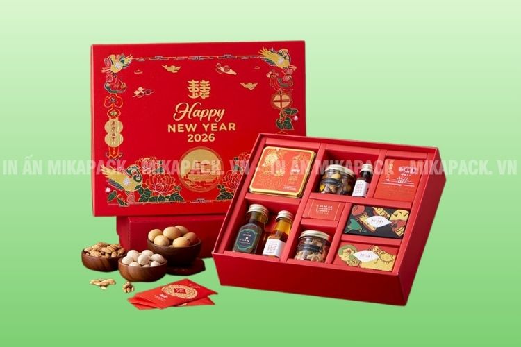 Hộp đựng quà Tết chuyên dùng để chứa đựng, bảo quản các set quà tặng