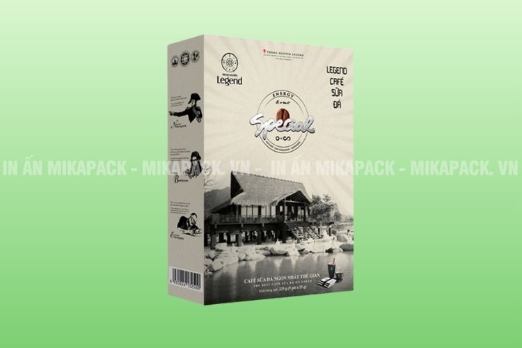 Hộp giấy đựng cà phê thiết kế hiện đại