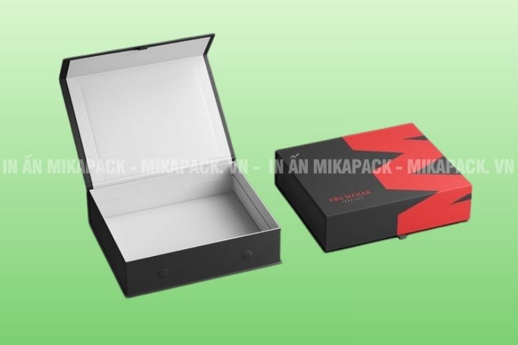 In hộp giấy đựng quần áo nắp nam châm