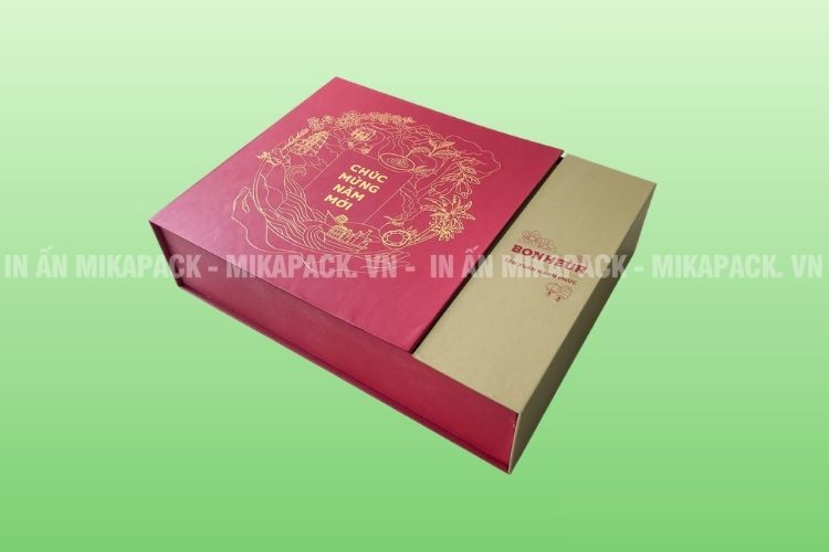 Mẫu hộp giấy in hoa văn tinh xảo