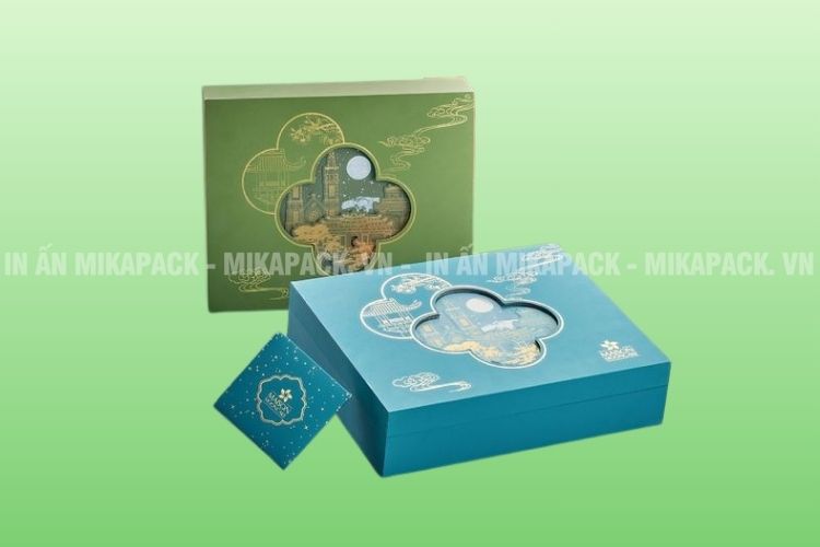 Mẫu in hộp giấy đựng bánh trung thu sang trọng