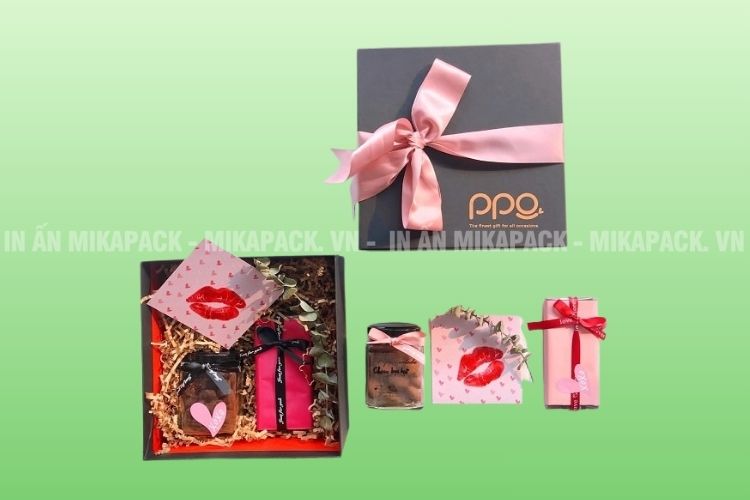 Mẫu in hộp giấy đựng quà handmade dễ thương