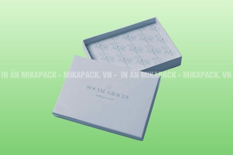 Mẫu in hộp giấy thiết kế trẻ trung với gam màu pastel