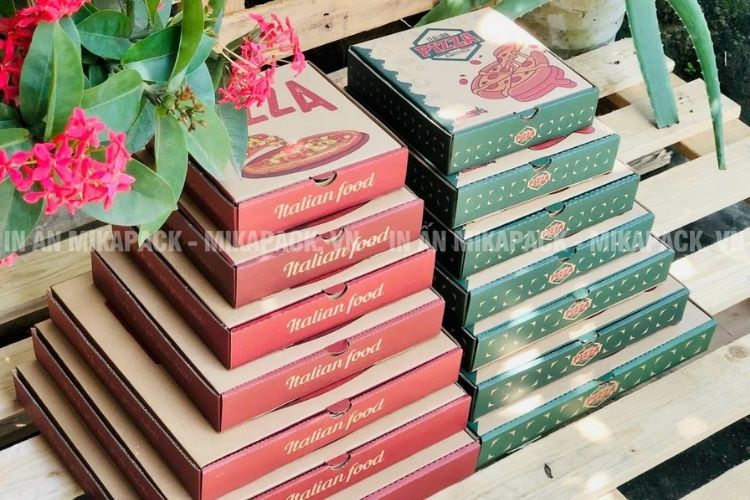 Công ty Mikapack cam kết in hộp pizza giá sỉ rẻ, chất lượng vượt trội