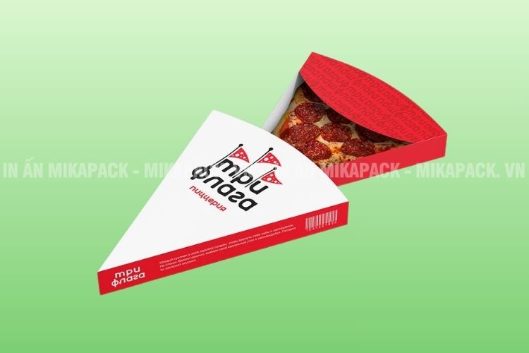 In hộp pizza tam giác