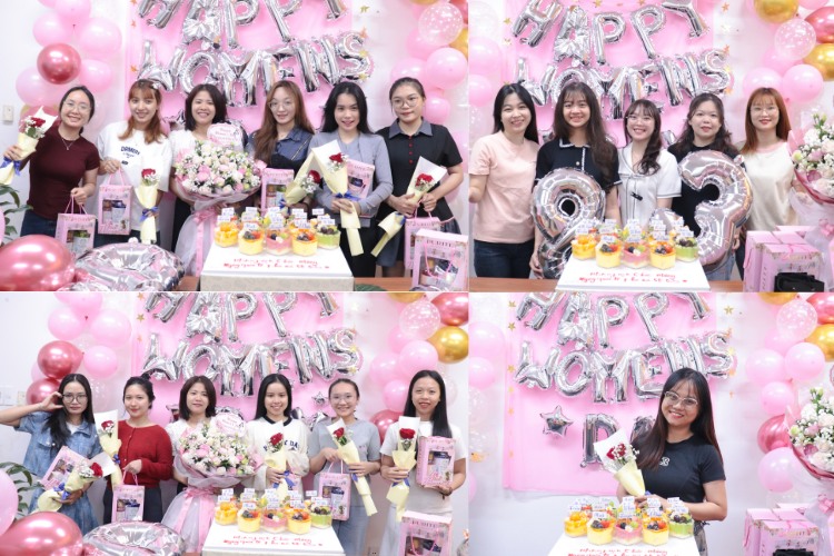 Khoảnh khắc rạng rỡ của các nữ nhân viên trong ngày 8/3