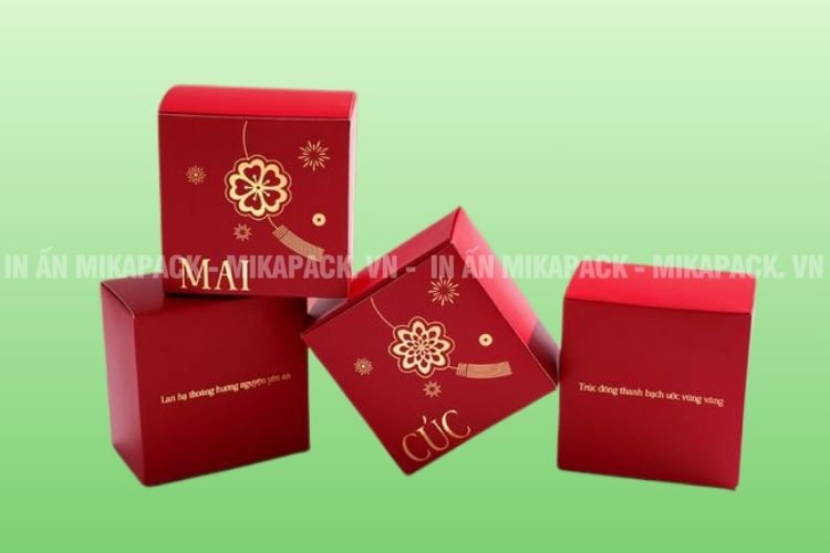 Mẫu hộp giấy in hình ảnh độc đáo dùng cho dịp lễ Tết