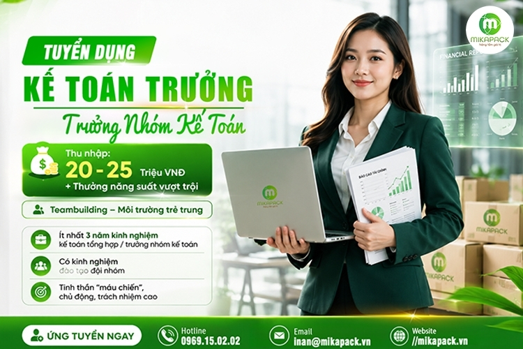 tuyển dụng trưởng nhóm kế toán